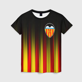 Женская футболка 3D с принтом FC VALENCIA ФК ВАЛЕНСИЯ в городе Новоалтайск, 100% полиэфир ( синтетическое хлопкоподобное полотно) | прямой крой, круглый вырез горловины, длина до линии бедер | fc valencia | fifa | football | football club. | sport | uefa | английская премьер лига | лига финал | матч | спорт | уефа | финал | фифа | фк валенсия | футбол | футбольный клуб
