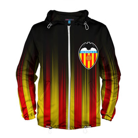 Мужская ветровка 3D с принтом FC VALENCIA ФК ВАЛЕНСИЯ в городе Новоалтайск, 100% полиэстер | подол и капюшон оформлены резинкой с фиксаторами, два кармана без застежек по бокам, один потайной карман на груди | fc valencia | fifa | football | football club. | sport | uefa | английская премьер лига | лига финал | матч | спорт | уефа | финал | фифа | фк валенсия | футбол | футбольный клуб