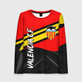 Женский лонгслив 3D с принтом FC VALENCIA ФК ВАЛЕНСИЯ в городе Новоалтайск, 100% полиэстер | длинные рукава, круглый вырез горловины, полуприлегающий силуэт | fc valencia | fifa | football | football club. | sport | uefa | английская премьер лига | лига финал | матч | спорт | уефа | финал | фифа | фк валенсия | футбол | футбольный клуб