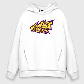 Мужское худи Oversize хлопок с принтом Knockout City Logo Логотип в городе Новоалтайск, френч-терри — 70% хлопок, 30% полиэстер. Мягкий теплый начес внутри —100% хлопок | боковые карманы, эластичные манжеты и нижняя кромка, капюшон на магнитной кнопке | Тематика изображения на принте: city | knockout | knockout city | knockout city logo | logo | вышибалы | кнокаут сити | логотип | нокаут | нокаут сити