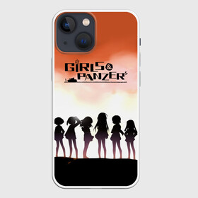 Чехол для iPhone 13 mini с принтом Girls und Panzer | Poster (Z) в городе Новоалтайск,  |  | anime | girls und panzer | panzer | аниме | анцио | гарудзу андо панца | девушки и танки | куромориминэ | манго | оараи | пик чёрного леса | сандерс | спокон
