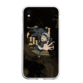 Чехол для iPhone XS Max матовый с принтом Аста и книга магии в городе Новоалтайск, Силикон | Область печати: задняя сторона чехла, без боковых панелей | Тематика изображения на принте: asta | black bulls | black clover | quartet knights | yuno | акума | аниме | аста | блэк кловер | буракку куро:ба | демон | королевство клевера | король магов | лихт | магна | манга | пятилистник | черный бык | чёрный клев