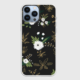 Чехол для iPhone 13 Pro Max с принтом Белые хризантемы в городе Новоалтайск,  |  | Тематика изображения на принте: арт | белые цветы | белый цветок | колокольчик | колокольчики | ночь | подснежники | рисунок | тёмный фон | хризантема | хризантемы | цветок | цветы | чёрное | яркие цветы | яркий цветок