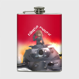 Фляга с принтом Girls und Panzer | Девушки и танки (z) в городе Новоалтайск, металлический корпус | емкость 0,22 л, размер 125 х 94 мм. Виниловая наклейка запечатывается полностью | Тематика изображения на принте: anime | girls und panzer | panzer | аниме | анцио | гарудзу андо панца | девушки и танки | куромориминэ | манго | оараи | пик чёрного леса | сандерс | спокон