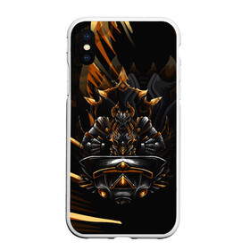 Чехол для iPhone XS Max матовый с принтом Монстр в городе Новоалтайск, Силикон | Область печати: задняя сторона чехла, без боковых панелей | дьявол | мистика | монстр | темные силы | тьма | черное | чудовище
