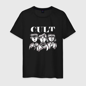 Мужская футболка хлопок с принтом Kid Cult Детский культ Ужасы в городе Новоалтайск, 100% хлопок | прямой крой, круглый вырез горловины, длина до линии бедер, слегка спущенное плечо. | devil | fear | horror | horror merch | occult | religion | ritual | satanic | satanism | демон | дети | дети кукурузы | детский культ | дьявол | культизм | оккультизм | прикол | религия | ритуал | сатана | сатанизм | секта | ужас | ужастик