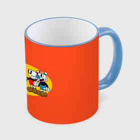 Кружка с принтом CupHead x Mario в городе Новоалтайск, керамика | ёмкость 330 мл | arkade | cup head | cuphead | game | games | mario | аркада | игра | игры | кап хэд | капхед | купа хэд | марио | сгз руфв | сгзруфв | чашкоголовый