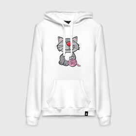 Женская толстовка с принтом Smiling Cat в городе Новоалтайск, френч-терри, мягкий теплый начес внутри (100% хлопок) | карман-кенгуру, эластичные манжеты и нижняя кромка, капюшон с подкладом и шнурком | animal | cat | cute | kitty | meow | друг | животные | киска | китти | кот | котенок | котик | котэ | кошечка | кошка | милый | мур | мяу | питомец
