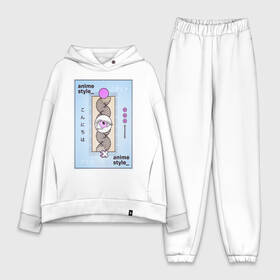Женский костюм хлопок Oversize с принтом anime style в городе Новоалтайск,  |  | аниме | аниме стиль | символы | стиль | япония