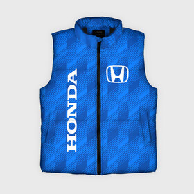Женский жилет утепленный 3D с принтом HONDA BLUE  ХОНДА СИНИЙ в городе Новоалтайск,  |  | accord | car | civic | honda | sport | sportcar | авто | автомобиль | аккорд | линии | спорт | спорткар | тачка | хонда | цивик