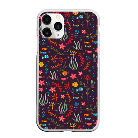 Чехол для iPhone 11 Pro матовый с принтом Подводный мир в городе Новоалтайск, Силикон |  | fish | морские | морские рыбы | подводный мир | рыба | рыбки | рыбы