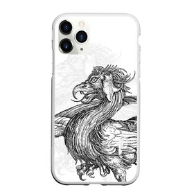 Чехол для iPhone 11 Pro матовый с принтом Грифон в городе Новоалтайск, Силикон |  | грифон | древний | животное | зверь | мифическое существо | монстр | птица | тату | татуировка