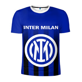 Мужская футболка 3D спортивная с принтом ИНТЕР МИЛАН / INTER MILAN в городе Новоалтайск, 100% полиэстер с улучшенными характеристиками | приталенный силуэт, круглая горловина, широкие плечи, сужается к линии бедра | fifa | football | football club internazionale milano | sport | uefa | английская премьер лига | интер | интернационале | италия. | лига финал | матч | милан | спорт | уефа | финал | фифа | футбол | футбольный клуб