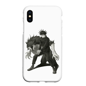 Чехол для iPhone XS Max матовый с принтом Фушигуро Мегуми в городе Новоалтайск, Силикон | Область печати: задняя сторона чехла, без боковых панелей | fushiguro | gojo | itadori | jujutsu | kaisen | kugisaki | megumi | nobaru | satoru | sukuna | yuji | битва | гето | годжо | дзюго | итадори | кенто | кугисаки | магическая | махито | мегуми | нанами | нобара | пальцы | сатору | сугуру | сукуна