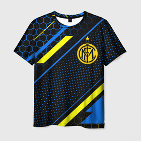 Мужская футболка 3D с принтом ИНТЕР МИЛАН / INTER MILAN в городе Новоалтайск, 100% полиэфир | прямой крой, круглый вырез горловины, длина до линии бедер | fifa | football | football club internazionale milano | sport | uefa | английская премьер лига | интер | интернационале | италия. | лига финал | матч | милан | спорт | уефа | финал | фифа | футбол | футбольный клуб