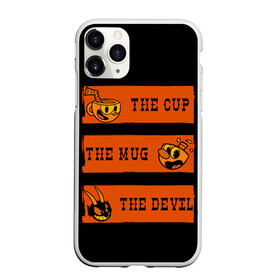 Чехол для iPhone 11 Pro матовый с принтом CUP MUG DEVIL в городе Новоалтайск, Силикон |  | arkade | cup head | cuphead | game | games | аркада | игра | игры | кап хэд | капхед | купа хэд | сгз руфв | сгзруфв | чашкоголовый
