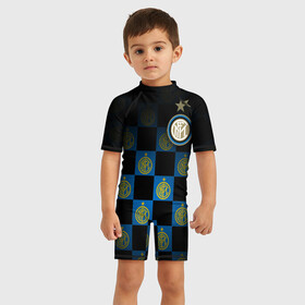 Детский купальный костюм 3D с принтом ИНТЕР МИЛАН   INTER MILAN в городе Новоалтайск, Полиэстер 85%, Спандекс 15% | застежка на молнии на спине | fifa | football | football club internazionale milano | sport | uefa | английская премьер лига | интер | интернационале | италия. | лига финал | матч | милан | спорт | уефа | финал | фифа | футбол | футбольный клуб