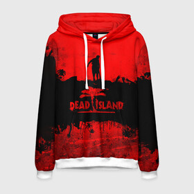 Мужская толстовка 3D с принтом Island of blood в городе Новоалтайск, 100% полиэстер | двухслойный капюшон со шнурком для регулировки, мягкие манжеты на рукавах и по низу толстовки, спереди карман-кенгуру с мягким внутренним слоем. | dead island | game | games | zombi | zomby | апокалепсис | апокалипсис | вуфв шыдфтв | дэд исланд | зомби | игра | игры | мертвый остров