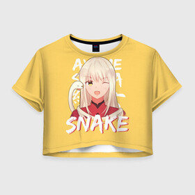 Женская футболка Crop-top 3D с принтом The Snake Ayame Sohma в городе Новоалтайск, 100% полиэстер | круглая горловина, длина футболки до линии талии, рукава с отворотами | akito | anime | cat | fruits basket | furuba | furuba reboot | god | honda | kyo | rat | sohma | the chinese zodiac | tohru | yuki | акито | аниме | бог | знаки зодиака | кё | китайский гороскоп | корзинка фруктов | мышь | сома | тору | фуруба | хонда | х