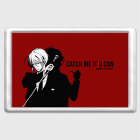 Магнит 45*70 с принтом Catch me if u can в городе Новоалтайск, Пластик | Размер: 78*52 мм; Размер печати: 70*45 | Тематика изображения на принте: anime | holmes | moriarty | moriarty the patriot | patriot | sherlock | sherlock holmes | william james moriarty | адлер | альберт | аниме | ватсон | вильям | вильям джеймс мори | джон | ирен | ирен адлер | льюис | мориарти | патриотизм мориарти