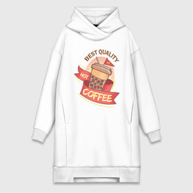 Платье-худи хлопок с принтом Hot Coffee в городе Новоалтайск,  |  | burgers | delicious | hot dog | вредная еда | еда