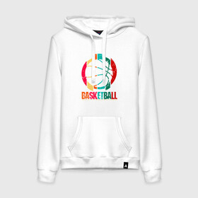 Женская толстовка с принтом Color Basketball в городе Новоалтайск, френч-терри, мягкий теплый начес внутри (100% хлопок) | карман-кенгуру, эластичные манжеты и нижняя кромка, капюшон с подкладом и шнурком | basketball | game | mvp | nba | slamdunk | sport | streetball | баскетбол | баскетболист | игра | игрок | мяч | нба | слэмланк | спорт | стритбол | тренер | чемпион