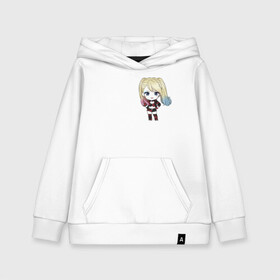 Детская толстовка хлопок с принтом Cute Anime Harley Quinn в городе Новоалтайск, 100% хлопок | Круглый горловой вырез, эластичные манжеты, пояс, капюшен | Тематика изображения на принте: anime | anime dc | dc | dc comics | harleen | harleen quinzel | harley | harley quinn | аниме | аниме харли квинн | диси | комиксы диси | харли | харли квинн | харлин | харлин квинзель