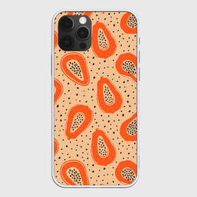 Чехол для iPhone 12 Pro Max с принтом Папайя в городе Новоалтайск, Силикон |  | papaya | морская | папайя | паттерн | с папаем | фрукт