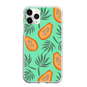 Чехол для iPhone 11 Pro матовый с принтом Папайя в городе Новоалтайск, Силикон |  | papaya | морская | папайя | паттерн | с папаем | фрукт | цитрусы