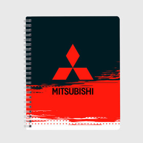 Тетрадь с принтом MITSUBISHI | МИТСУБИШИ (Z) в городе Новоалтайск, 100% бумага | 48 листов, плотность листов — 60 г/м2, плотность картонной обложки — 250 г/м2. Листы скреплены сбоку удобной пружинной спиралью. Уголки страниц и обложки скругленные. Цвет линий — светло-серый
 | 3000gt | asx | carisma | colt | eclipse | eclipse cross | evolution | galant | gto | l200 | lancer | mitsubishi | montero | motorsport | outlander | pajero | sport | галант | каризма | кольт | лансер | митсубиси | митсубиши | мицубиси | оутлендер | паджер