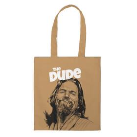 Шоппер 3D с принтом The Big Lebowski (Dude) в городе Новоалтайск, 100% полиэстер | Плотность: 200 г/м2; Размер: 34×35 см; Высота лямок: 30 см | big lebowski | donney | dude | lebowski | the big lebowski | the dude | walter | большой лебовски | лебовски | чувак