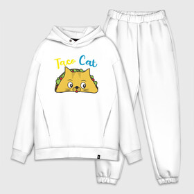 Мужской костюм хлопок OVERSIZE с принтом Taco Cat в городе Новоалтайск,  |  | animal | cat | cute | kitty | meow | taco | друг | животные | киска | китти | кот | котенок | котик | котэ | кошечка | кошка | милый | мур | мяу | питомец | тако