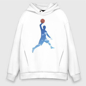 Мужское худи Oversize хлопок с принтом Sky Basketball в городе Новоалтайск, френч-терри — 70% хлопок, 30% полиэстер. Мягкий теплый начес внутри —100% хлопок | боковые карманы, эластичные манжеты и нижняя кромка, капюшон на магнитной кнопке | Тематика изображения на принте: basketball | game | nba | sport | streetball | баскетбол | баскетболист | игра | игрок | мяч | нба | спорт | стритбол | тренер
