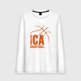 Мужской лонгслив хлопок с принтом California Basket в городе Новоалтайск, 100% хлопок |  | basketball | game | lakers | nba | sport | streetball | баскетбол | баскетболист | игра | игрок | калифорния | мяч | нба | спорт | стритбол | тренер