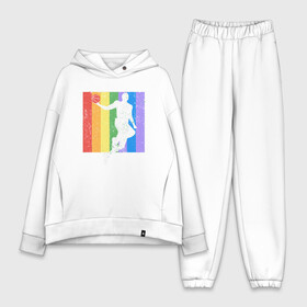 Женский костюм хлопок Oversize с принтом Basketball Color в городе Новоалтайск,  |  | basketball | game | nba | sport | streetball | баскетбол | баскетболист | игра | игрок | мяч | нба | спорт | стритбол | тренер