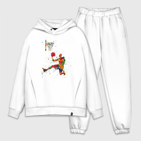Мужской костюм хлопок OVERSIZE с принтом Dream Basket в городе Новоалтайск,  |  | basketball | game | nba | sport | streetball | баскетбол | баскетболист | игра | игрок | мяч | нба | спорт | стритбол | тренер