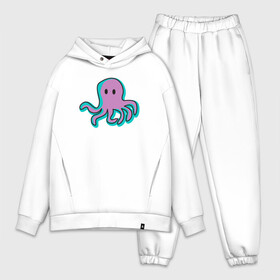 Мужской костюм хлопок OVERSIZE с принтом Осьминог в городе Новоалтайск,  |  | cute | octopus | милый | морское | осьминог | осьминожка | паттерн | тентакли | щупальца