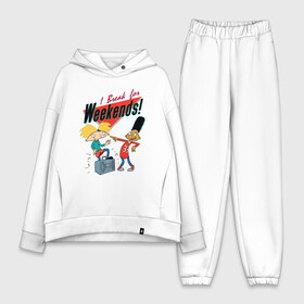 Женский костюм хлопок Oversize с принтом Hey Arnold | Nickelodeon в городе Новоалтайск,  |  | arnie | arnold | burt | gerald | hey | johanssen | martin | nickelodeon | арни | арнольд | берт | джеральд | джохансен | мартин | мульт | мультфильм | никелодеон | эй