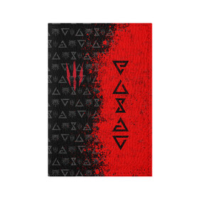 Обложка для паспорта матовая кожа с принтом THE WITCHER [9] в городе Новоалтайск, натуральная матовая кожа | размер 19,3 х 13,7 см; прозрачные пластиковые крепления | the witcher | the witcher wild hunt | ведьмак | ведьмак 3: дикая охота