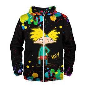 Мужская ветровка 3D с принтом Эй Арнольд! Hey Arnold в городе Новоалтайск, 100% полиэстер | подол и капюшон оформлены резинкой с фиксаторами, два кармана без застежек по бокам, один потайной карман на груди | Тематика изображения на принте: arnold shortman | helga pataki | hey | hey arnold | nickelodeon | арнольд | арнольд шортмэн | гарольд | детям | джеральд | мальчик | мультфильм | никелодеон | парень | репоголовый | ронда | сидни | старые мультики | стинки