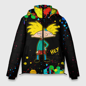 Мужская зимняя куртка 3D с принтом Эй Арнольд! Hey Arnold в городе Новоалтайск, верх — 100% полиэстер; подкладка — 100% полиэстер; утеплитель — 100% полиэстер | длина ниже бедра, свободный силуэт Оверсайз. Есть воротник-стойка, отстегивающийся капюшон и ветрозащитная планка. 

Боковые карманы с листочкой на кнопках и внутренний карман на молнии. | Тематика изображения на принте: arnold shortman | helga pataki | hey | hey arnold | nickelodeon | арнольд | арнольд шортмэн | гарольд | детям | джеральд | мальчик | мультфильм | никелодеон | парень | репоголовый | ронда | сидни | старые мультики | стинки