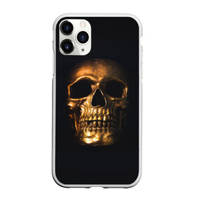 Чехол для iPhone 11 Pro Max матовый с принтом Golden Skull в городе Новоалтайск, Силикон |  | Тематика изображения на принте: golden | midas | skull | иллюстрация | черепа
