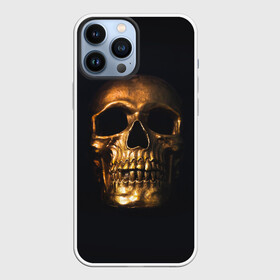 Чехол для iPhone 13 Pro Max с принтом Golden Skull в городе Новоалтайск,  |  | Тематика изображения на принте: golden | midas | skull | иллюстрация | черепа