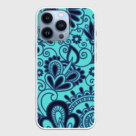 Чехол для iPhone 13 Pro с принтом КрасиВая ХохЛома в городе Новоалтайск,  |  | Тематика изображения на принте: красивая | кружево | рисунок | узоры | хохлома | цветы