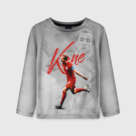 Детский лонгслив 3D с принтом Harry Kane footballer в городе Новоалтайск, 100% полиэстер | длинные рукава, круглый вырез горловины, полуприлегающий силуэт
 | англия | гарри | кейн | номер кейна | сборная англии | сборная англии по футболу | форма | форма гарри кейна | форма кейна | футбол | футболисты | футбольная сборная | футбольная форма