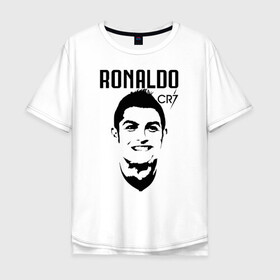 Мужская футболка хлопок Oversize с принтом Cristiano Ronaldo cr7 профиль в городе Новоалтайск, 100% хлопок | свободный крой, круглый ворот, “спинка” длиннее передней части | 7 | champion | cr7 | cristiano ronaldo | fifa | football | football club | juventus | soccer | uefa | игра | криштиану роналду | лига чемпионов | реал мадрид | сборная португалии | спорт | уефа | фифа | фк | футбол | футболь