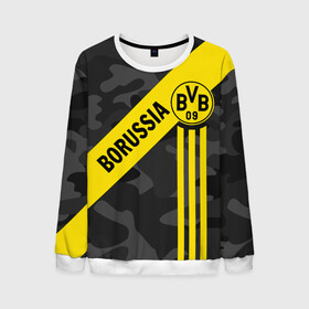 Мужской свитшот 3D с принтом ФК БОРУССИЯ / FC BORUSSIA в городе Новоалтайск, 100% полиэстер с мягким внутренним слоем | круглый вырез горловины, мягкая резинка на манжетах и поясе, свободная посадка по фигуре | Тематика изображения на принте: ballspielverein borussia 09 e v dortmund | borussia | fifa | football | sport | uefa | боруссия | германия. | лига финал | матч | спорт | уефа | финал | фифа | футбол | футбольный клуб