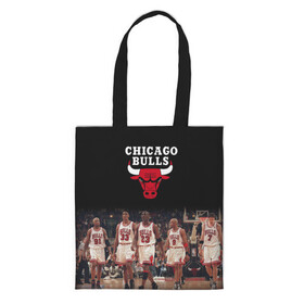Шоппер 3D с принтом CHICAGO BULLS [3] в городе Новоалтайск, 100% полиэстер | Плотность: 200 г/м2; Размер: 34×35 см; Высота лямок: 30 см | basketball | bulls | chicago | chicago bulls | jordan | nba | баскетбол | джордан | нба | чикаго буллз