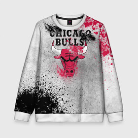 Детский свитшот 3D с принтом CHICAGO BULLS [8] в городе Новоалтайск, 100% полиэстер | свободная посадка, прямой крой, мягкая тканевая резинка на рукавах и понизу свитшота | basketball | bulls | chicago | chicago bulls | jordan | nba | баскетбол | джордан | нба | чикаго буллз