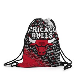 Рюкзак-мешок 3D с принтом CHICAGO BULLS [6] в городе Новоалтайск, 100% полиэстер | плотность ткани — 200 г/м2, размер — 35 х 45 см; лямки — толстые шнурки, застежка на шнуровке, без карманов и подкладки | basketball | bulls | chicago | chicago bulls | jordan | nba | баскетбол | джордан | нба | чикаго буллз